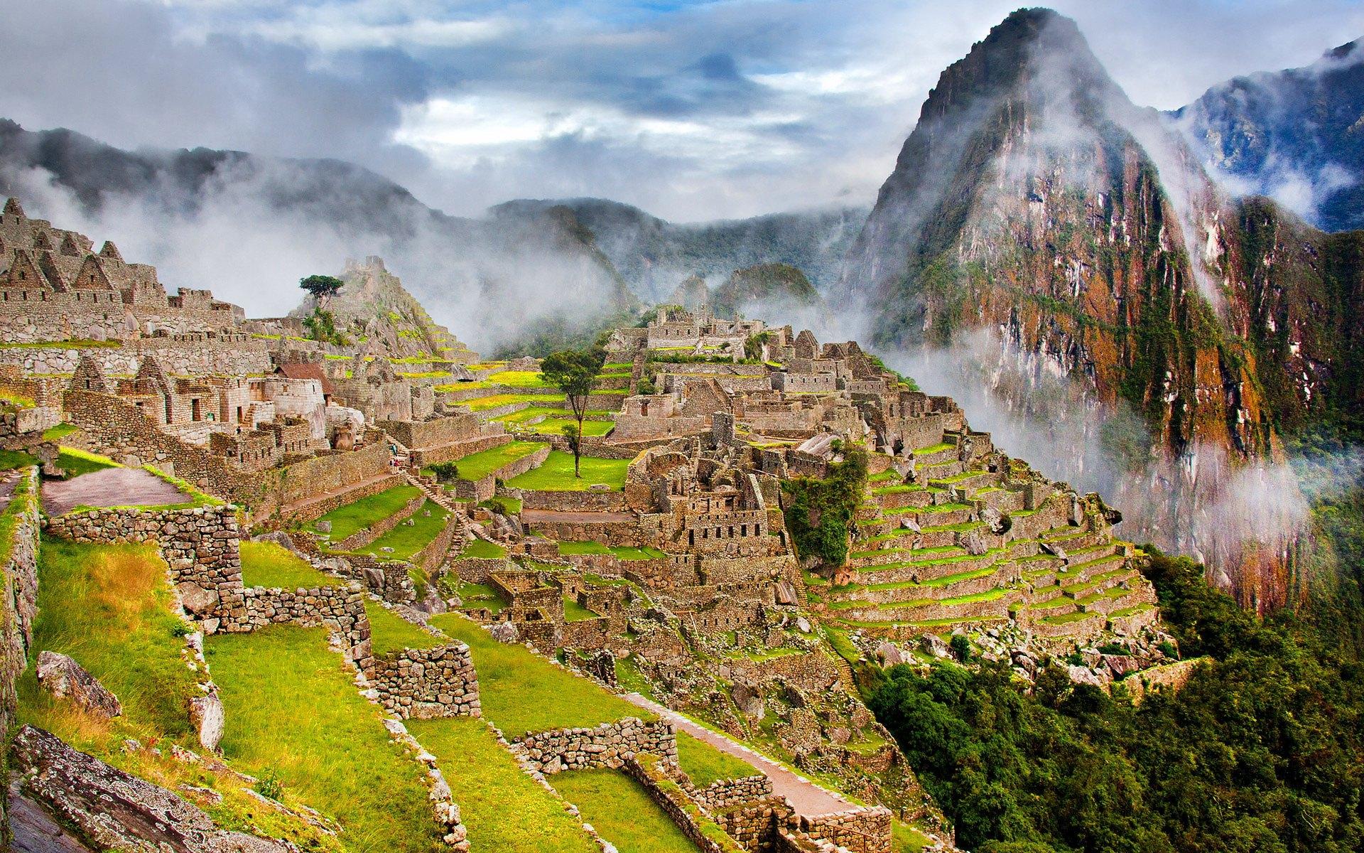 秘鲁印加古马丘比丘城建筑风景桌面壁纸5