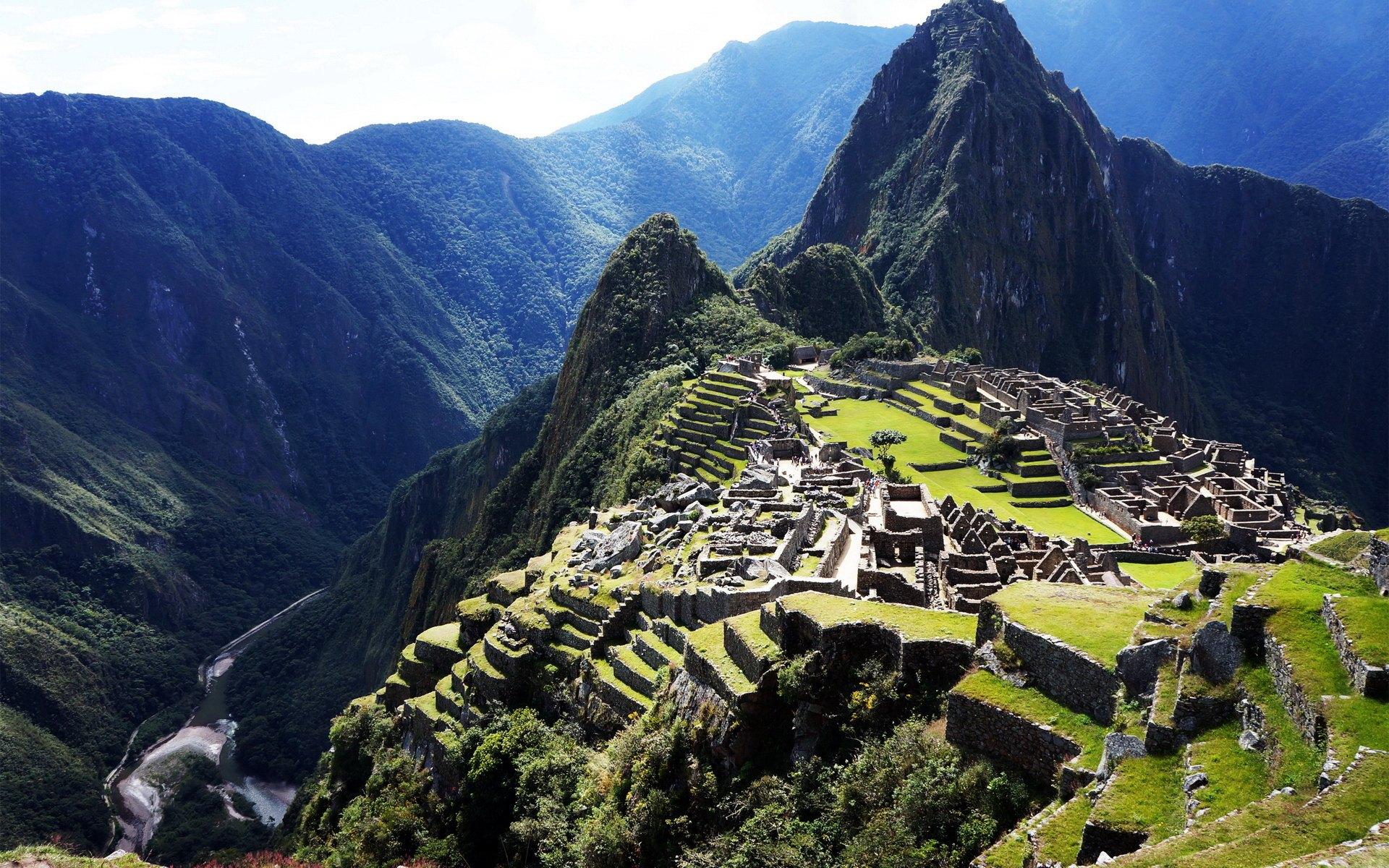 秘鲁印加古马丘比丘城建筑风景桌面壁纸1