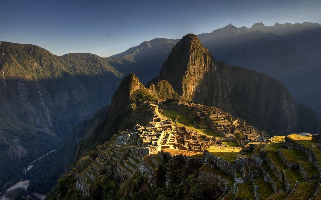 秘鲁印加古马丘比丘城建筑风景桌面壁纸