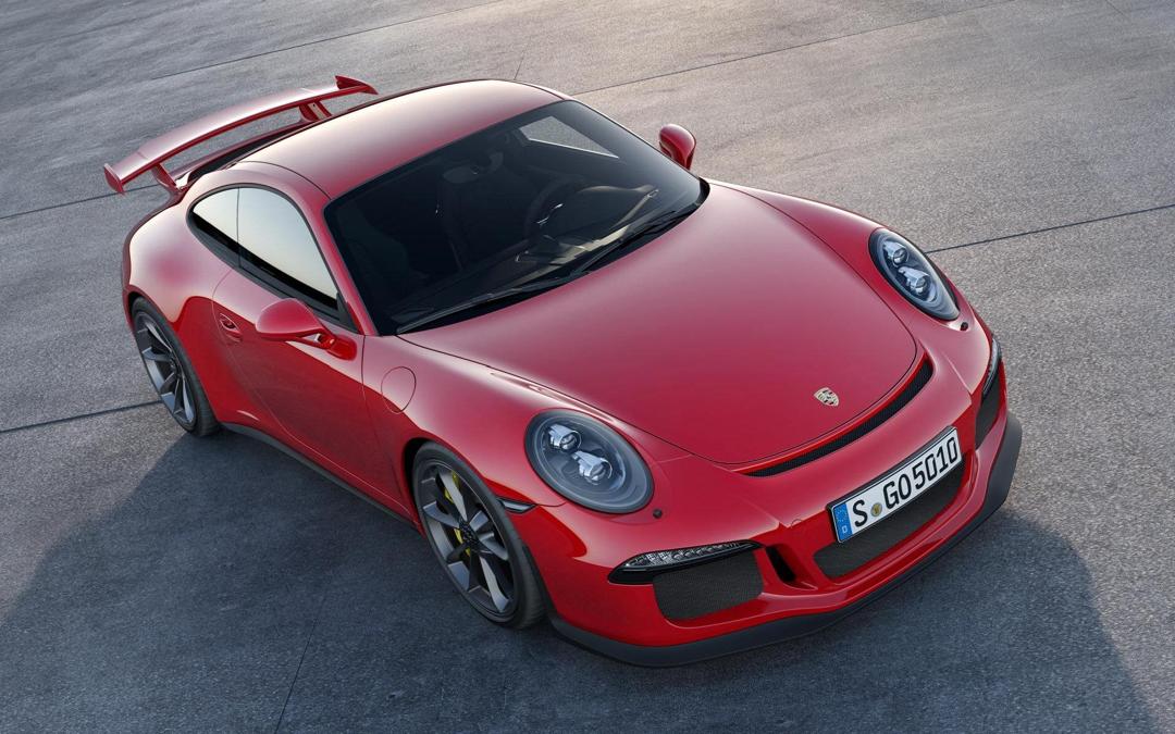 红色2014款保时捷911GT3汽车桌面壁纸