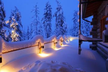 冬季小屋唯美高清雪景壁纸