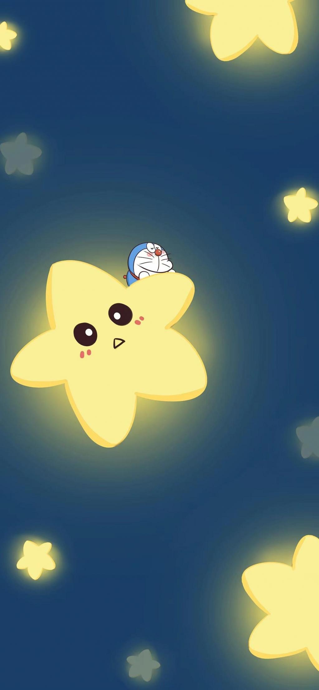 星星上的哆啦A梦壁纸图片