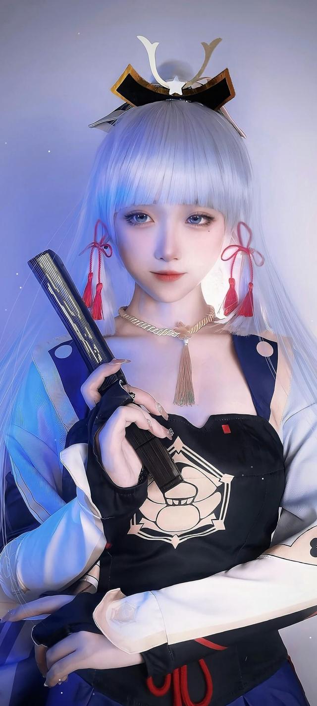 神里绫华 cosplay原神美女手机壁纸