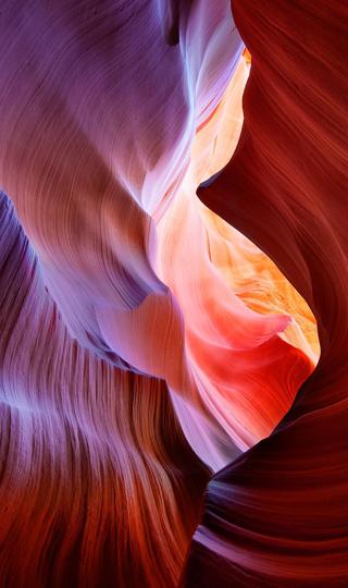 羚羊峡谷风景苹果手机壁纸