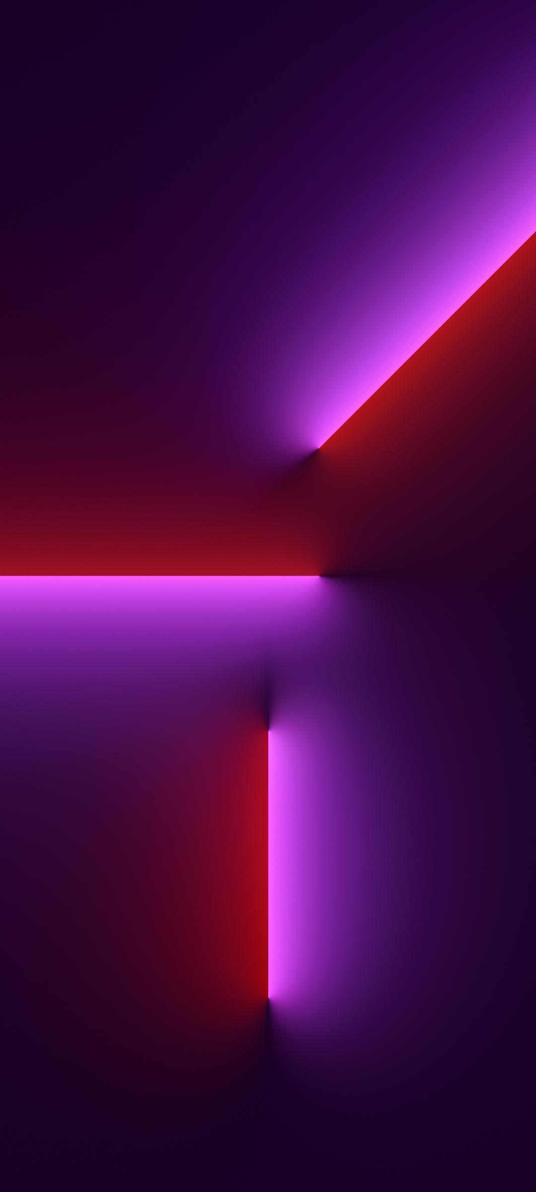 苹果iPhone13Pro 红紫色 个性全面屏手机壁纸