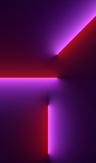 苹果iPhone13Pro 红紫色 个性全面屏手机壁纸