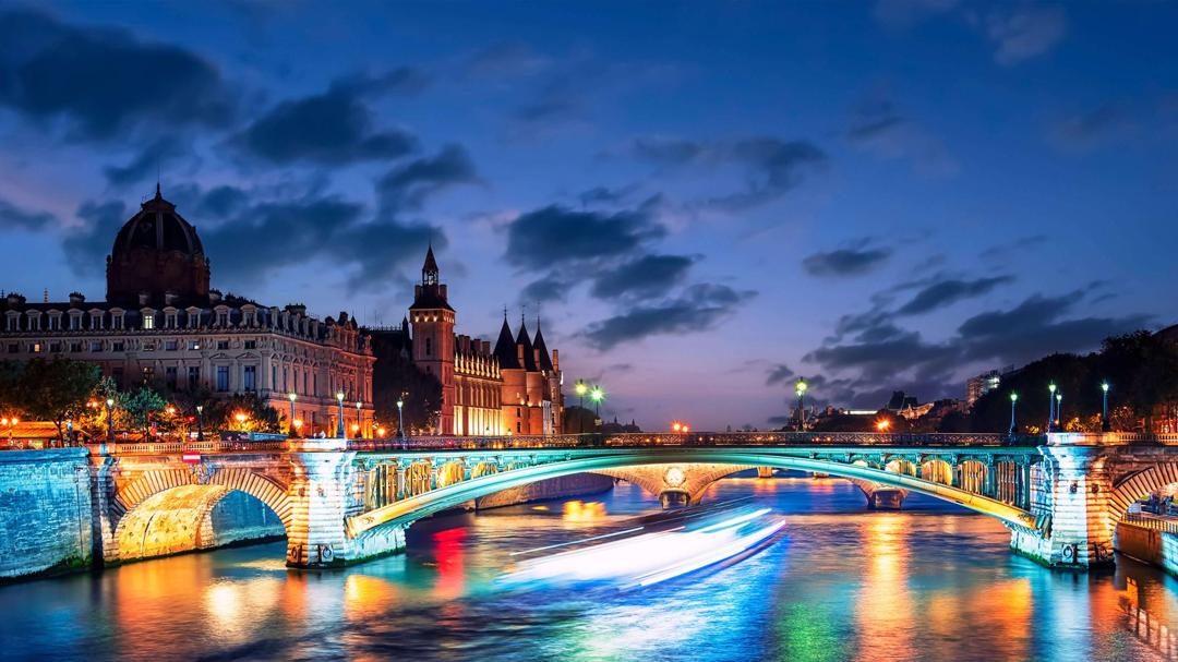 巴黎塞纳河美景图片大全唯美风景壁纸