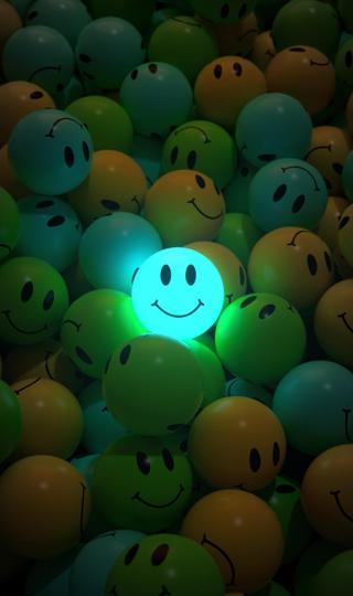 3D球表情笑脸壁纸