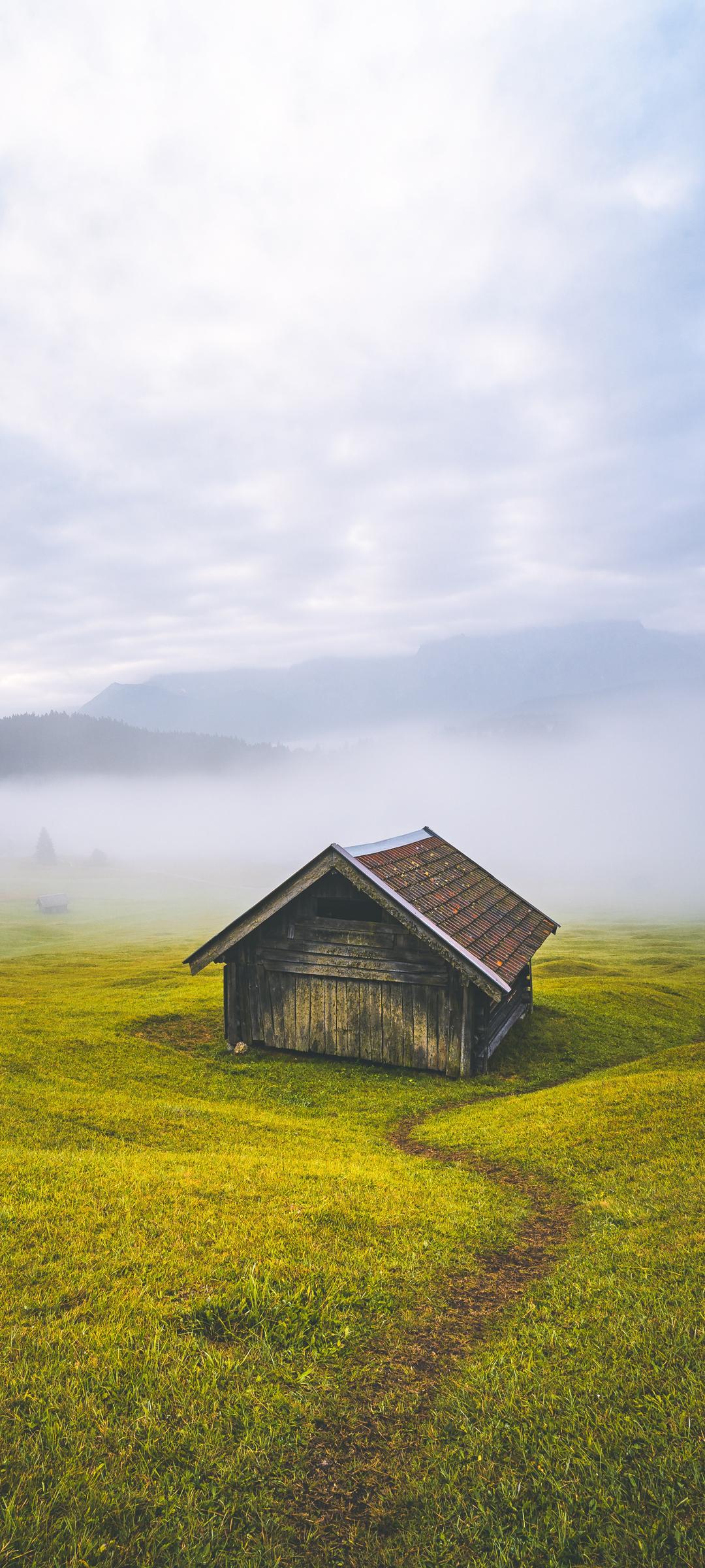 小木屋风景手机壁纸