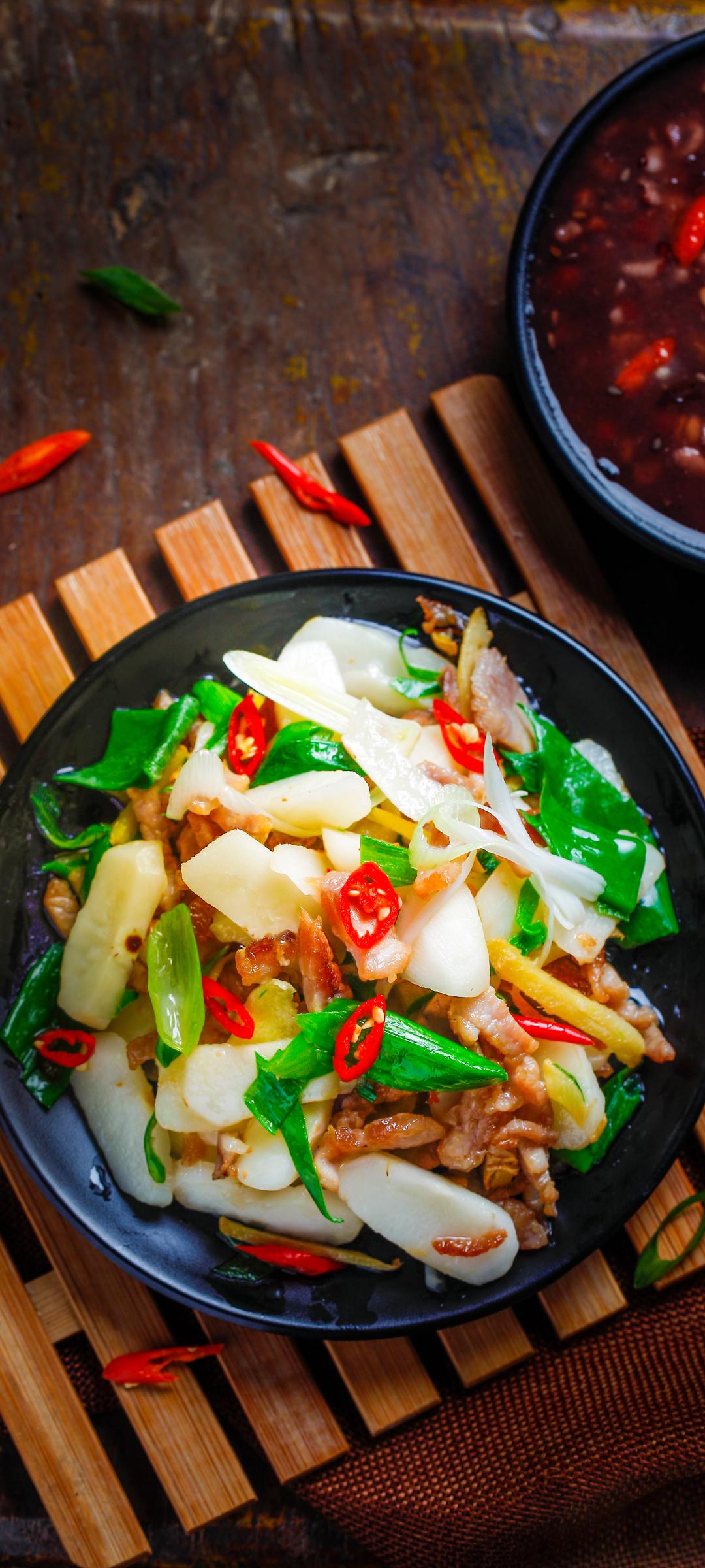 炒肉美食壁纸高清图片