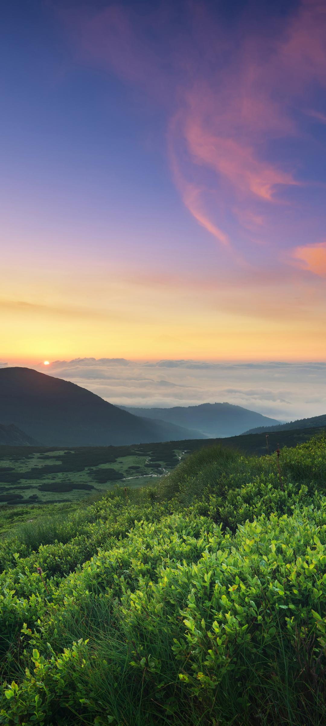 天空云山自然风景手机壁纸