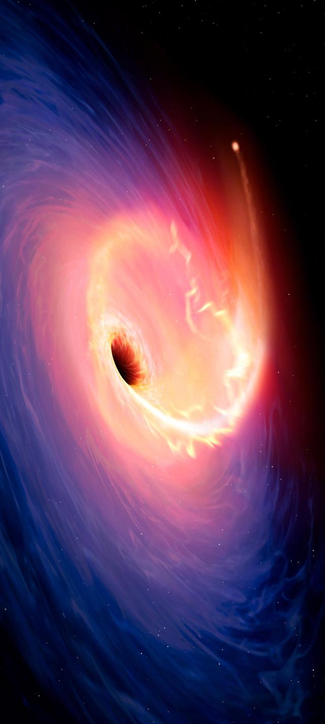 黑洞星系太空高清全面屏手机壁纸