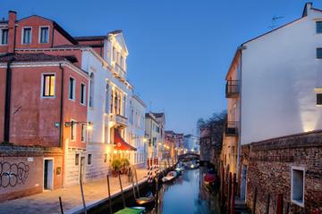 威尼斯夜景图片高清风景壁纸