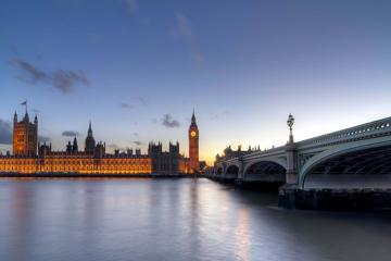唯美伦敦泰晤士河风景图片高清大图