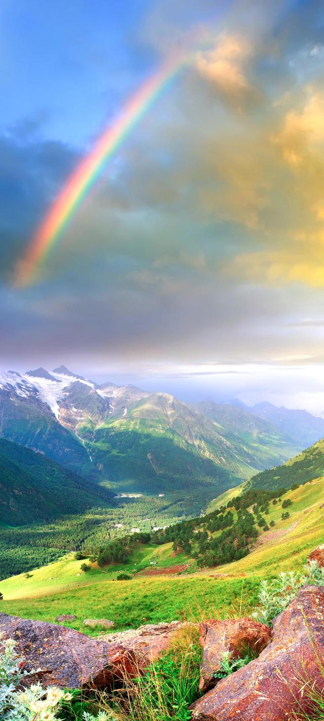 彩虹高清风景图片手机壁纸