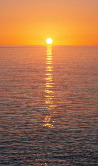 大海日落风景唯美手机图片