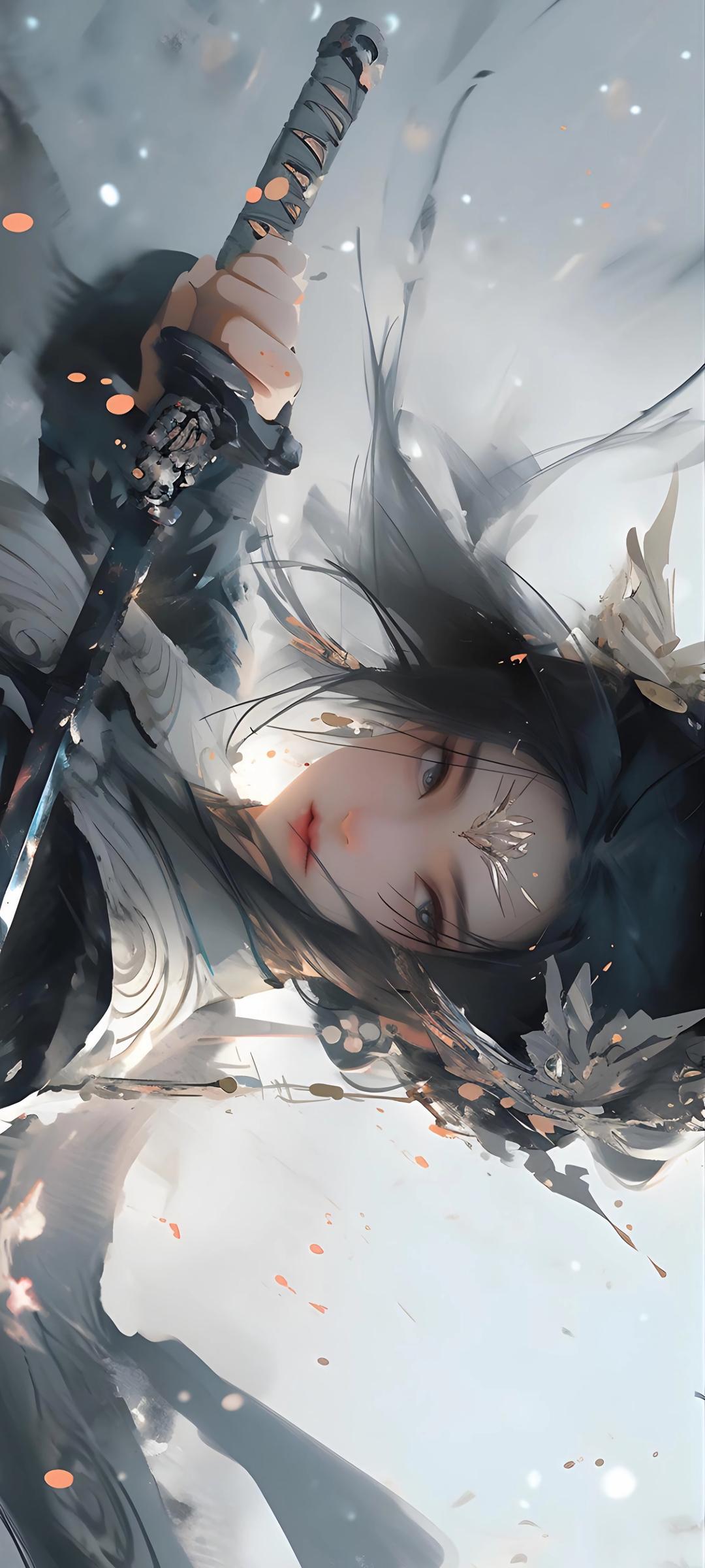 武侠风动漫美女手机壁纸