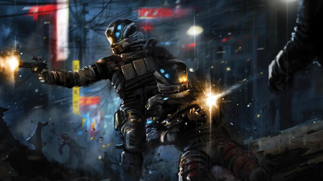 未来科幻游戏壁纸高清战斗场景图片