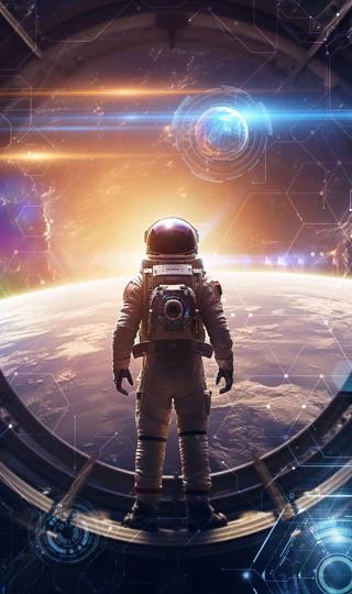 科幻宇航员手机壁纸高清图片