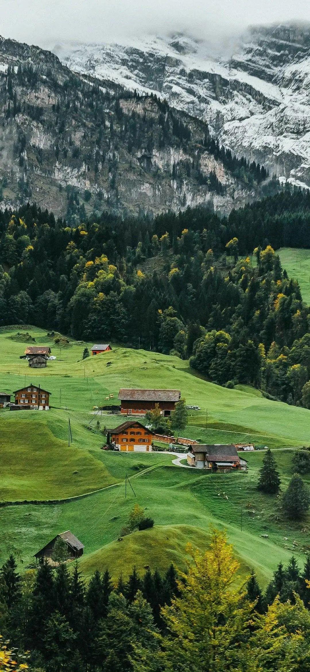 高清山村风景手机壁纸