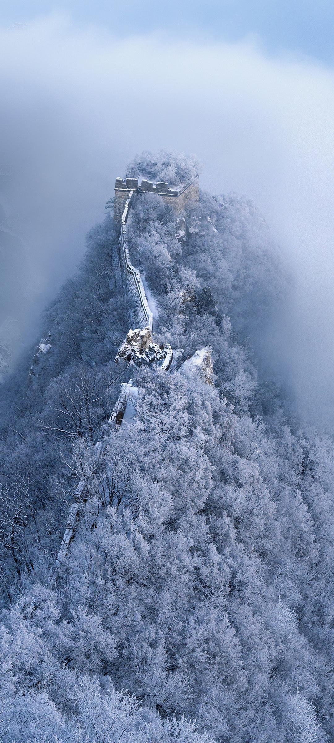 山上雪景照片高清图片大全