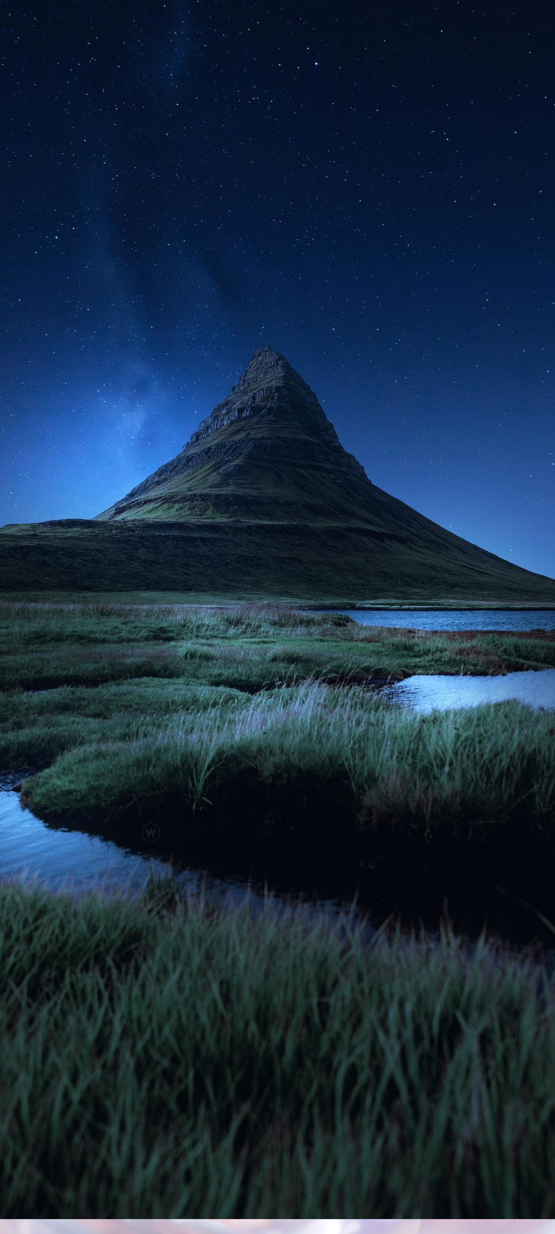 夜晚星空风景图真实手机壁纸 唯美