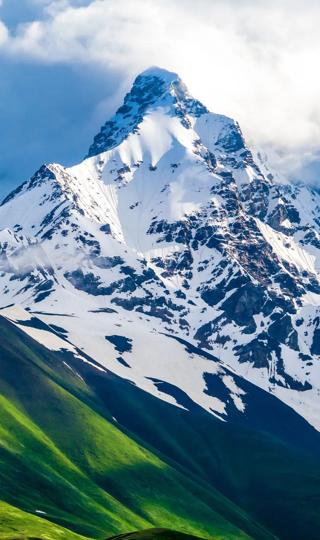 养眼的雪山风景手机壁纸图片