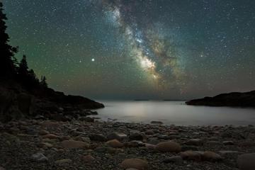 那么美丽的海滩星空夜景图片壁纸桌面