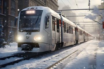 冬季最美火车路线图片 冬季列车壁纸图片