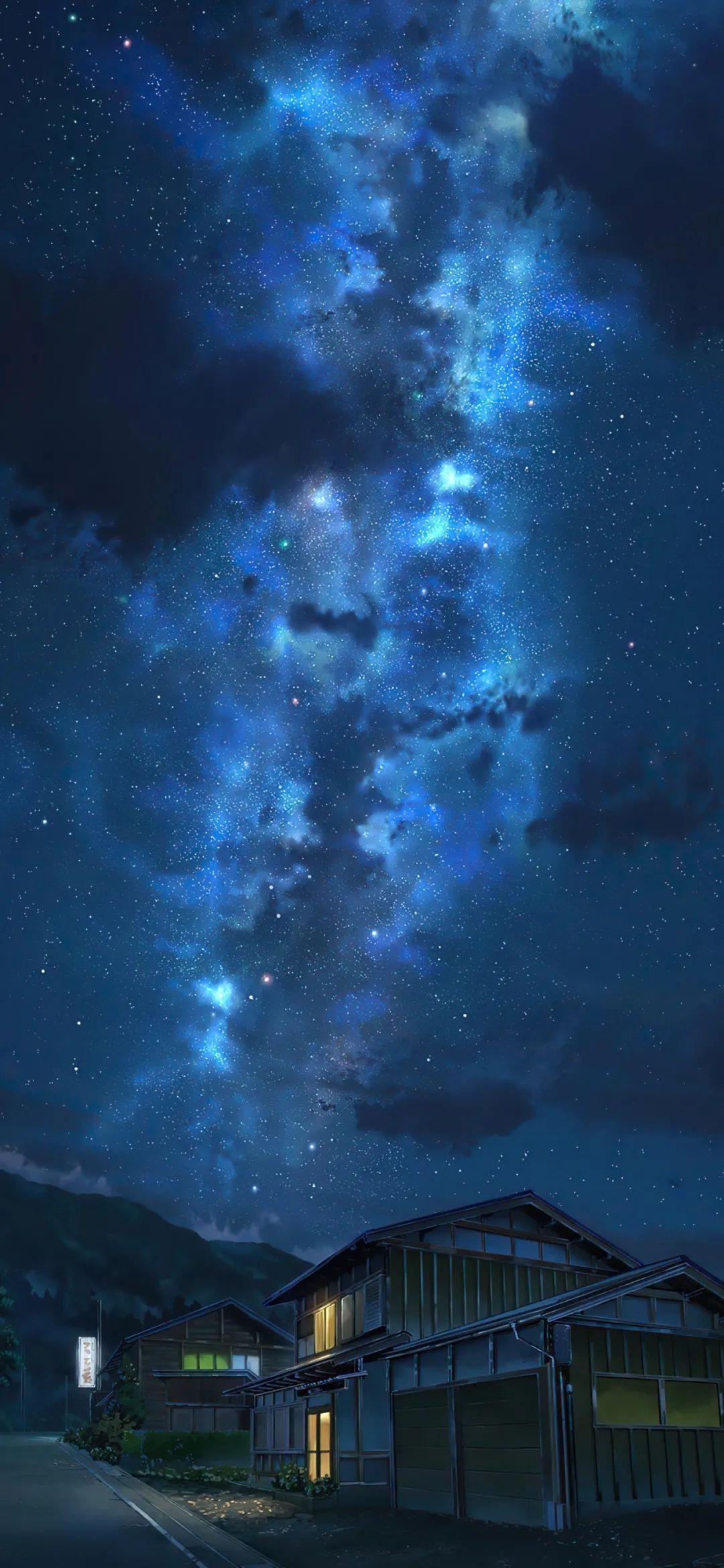 小城唯美星空手机壁纸高清大图