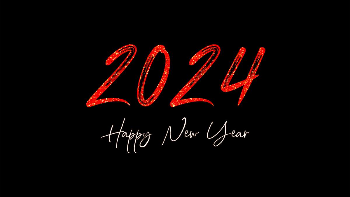 2024新年快乐电脑壁纸高清背景图片