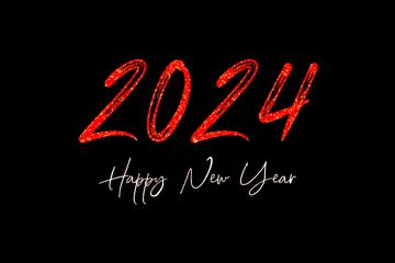 2024新年快乐电脑壁纸高清背景图片